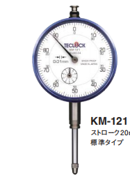 得樂(lè)TECLOCK百分表0.01mm長(zhǎng)行程指示表日本進(jìn)口KM-121