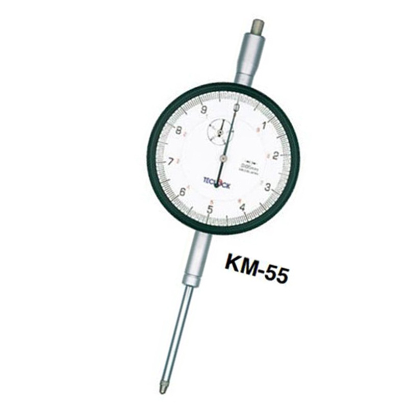 日本得樂(lè)TECLOCK百分表KM-55指針式百分表高精度百分表針盤(pán)式量表