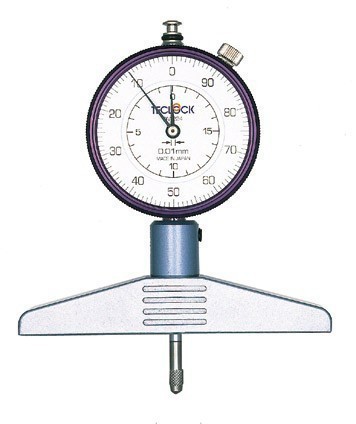 日本進(jìn)口高精度得樂TECLOCK指針式深度計DM-224